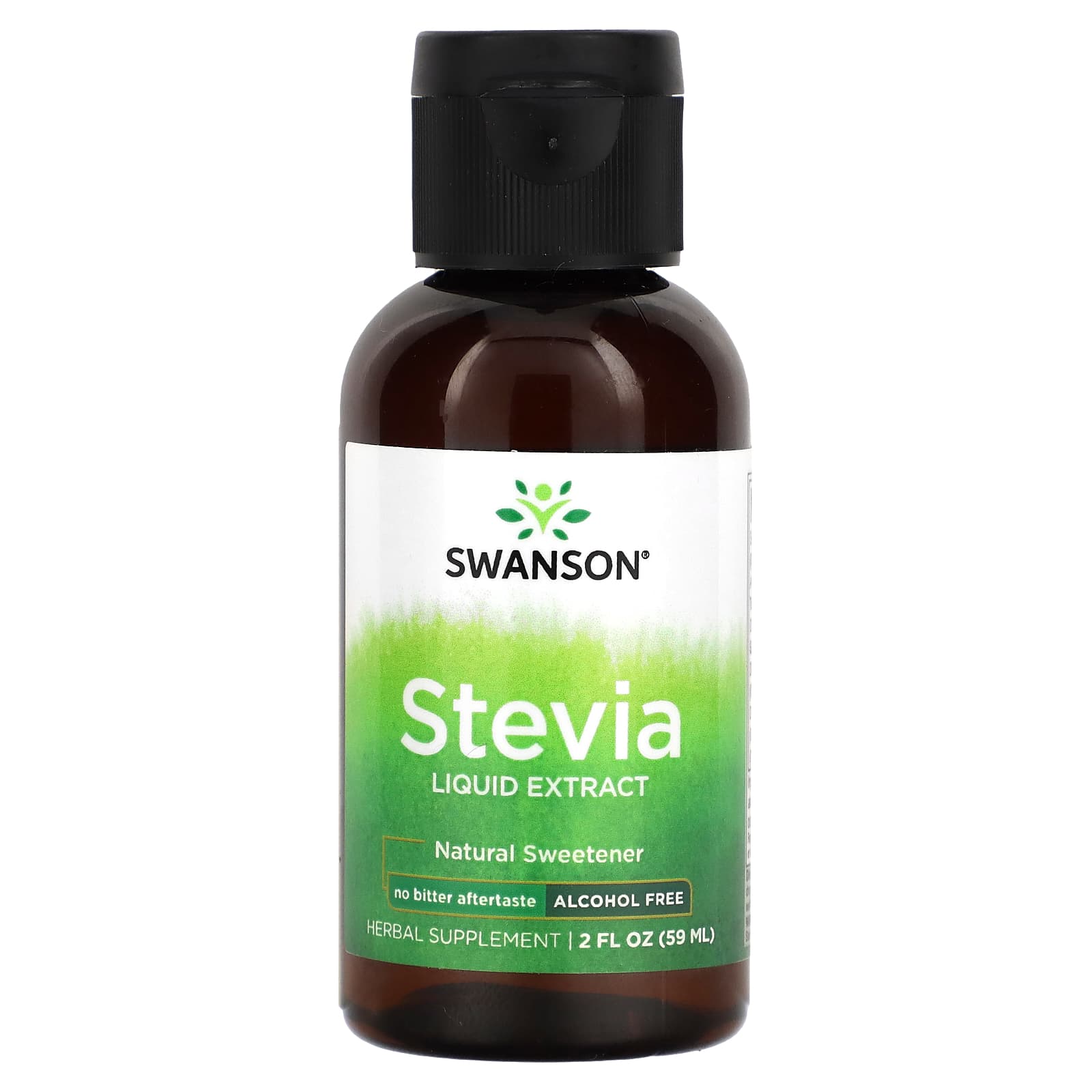 Swanson, Stevia Liquid Extract, Alcohol Free, 2 fl oz (59 ml) - Image 1