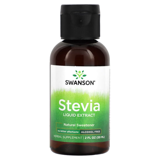 Swanson, Stevia Liquid Extract, Alcohol Free, 2 fl oz (59 ml) - Image 1