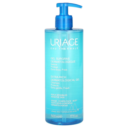 Uriage, Extra-Rich Dermatological Gel, 17 fl oz (500 ml) - Image 1
