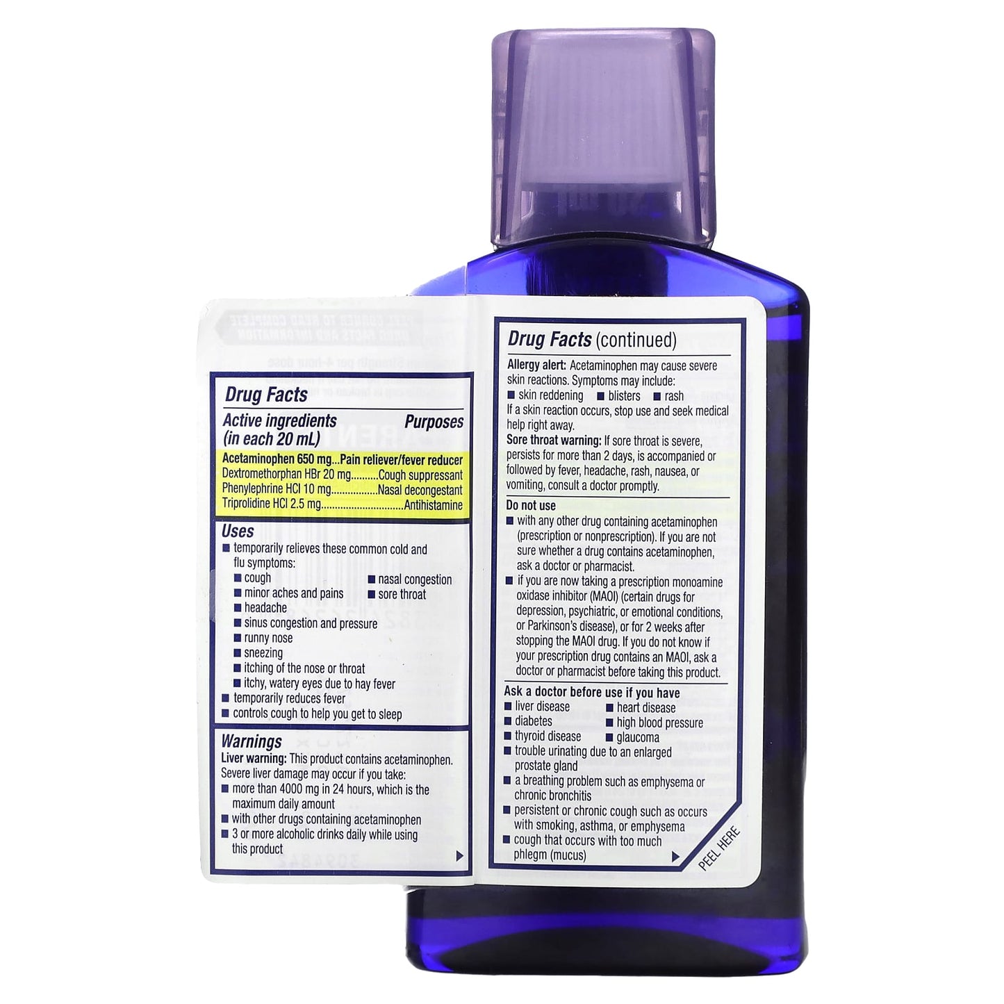 Mucinex, Nightshift, Sinus, Ages 12+, 6 fl oz (180 ml) - Image 2