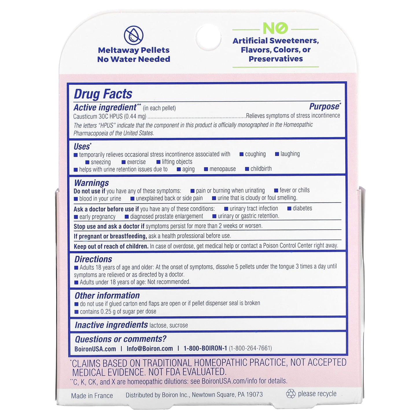 Stress Incontinence Relief with Boiron Causticum Meltaway Pellets - Image 2