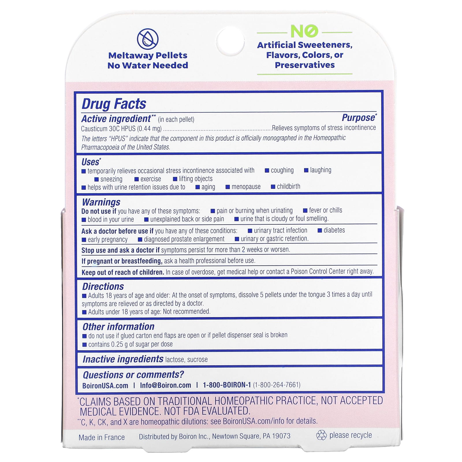 Stress Incontinence Relief with Boiron Causticum Meltaway Pellets - Image 2
