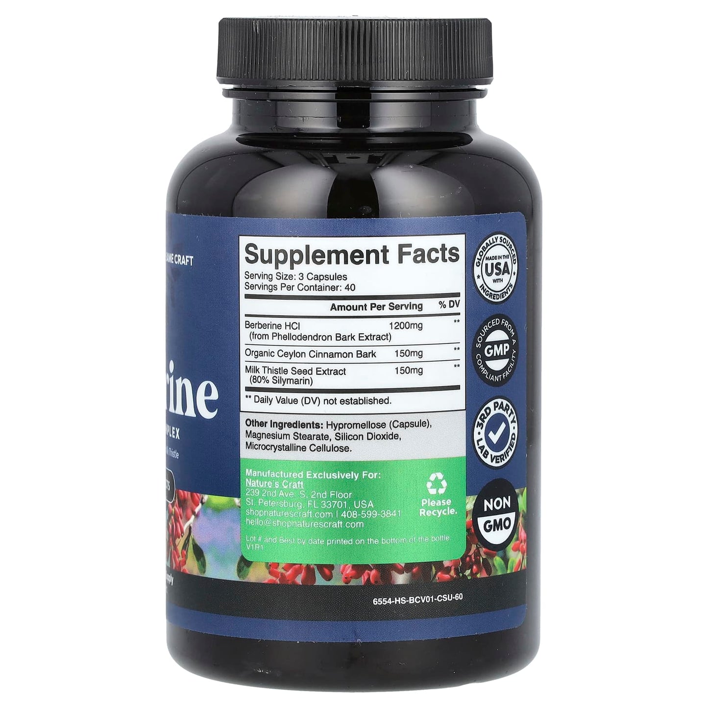 Nature's Craft, Berberine, 120 Capsules - Image 2