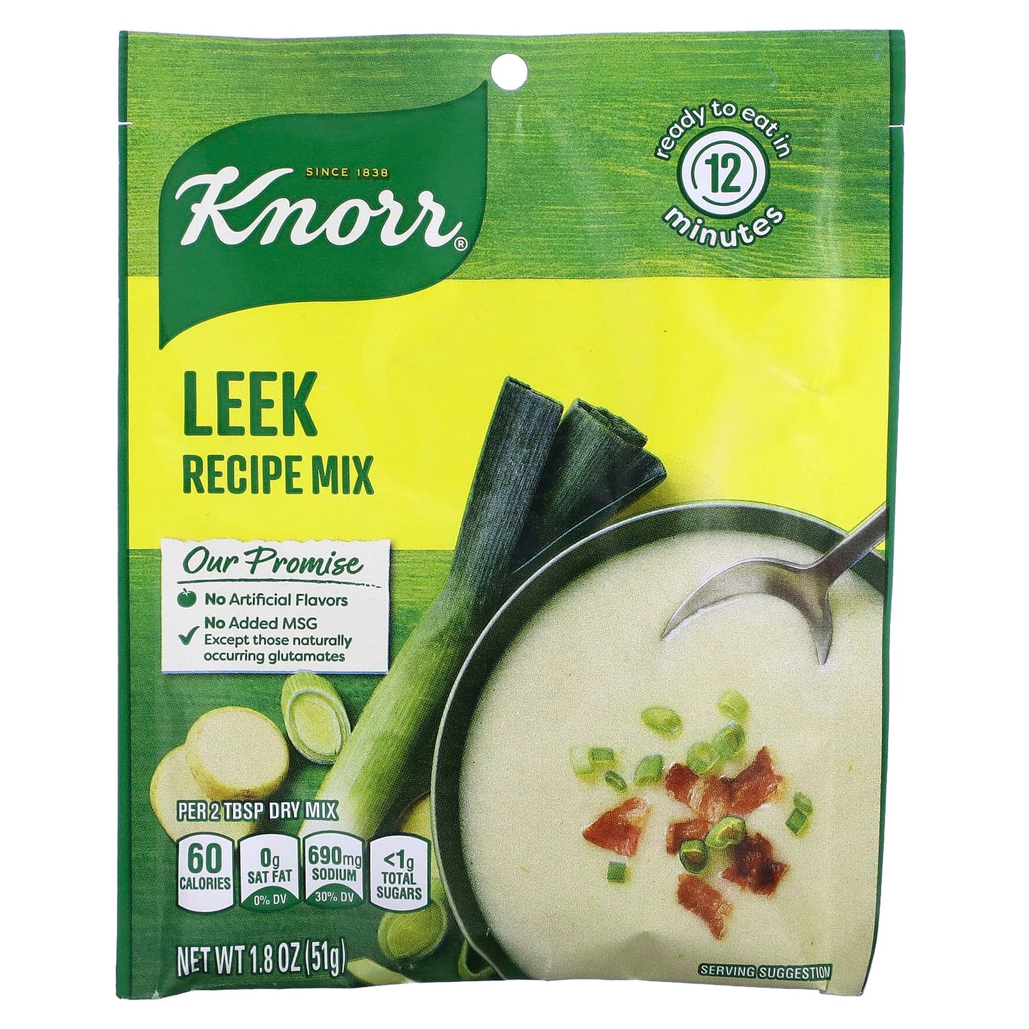 Knorr, Leek Recipe Mix, 1.8 oz (51 g) - Image 1