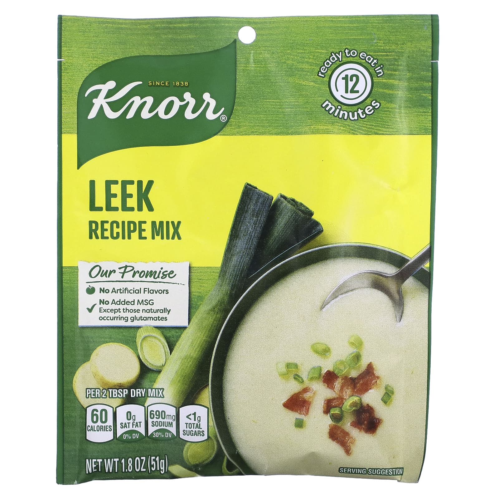 Knorr, Leek Recipe Mix, 1.8 oz (51 g) - Image 1