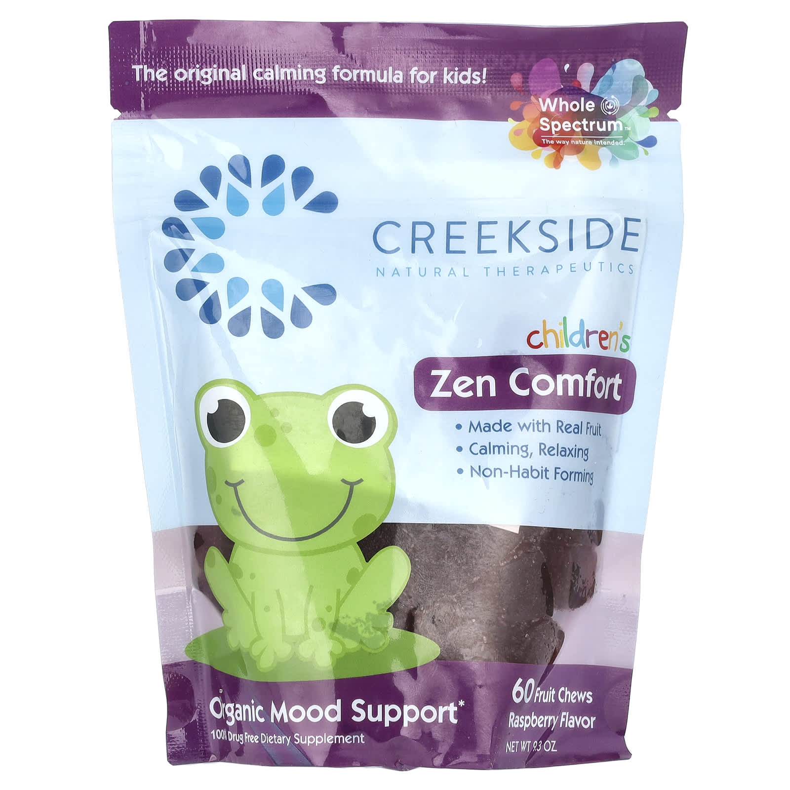 Raspberry Children's Anxiety Relief Chews by Creekside Naturals - Image 1
