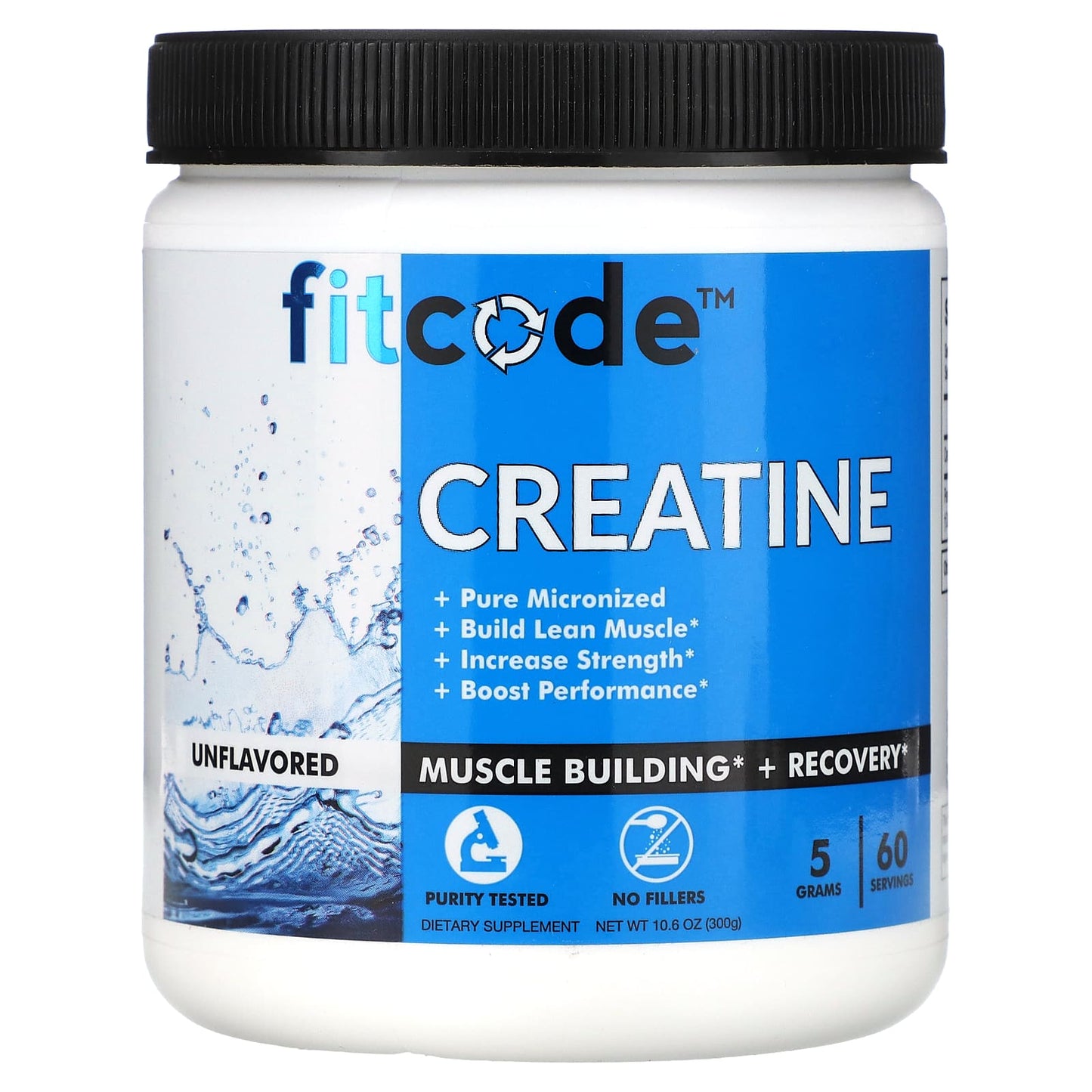 Build Lean Muscle with FitCode Creatine - 10.6 oz - Image 1