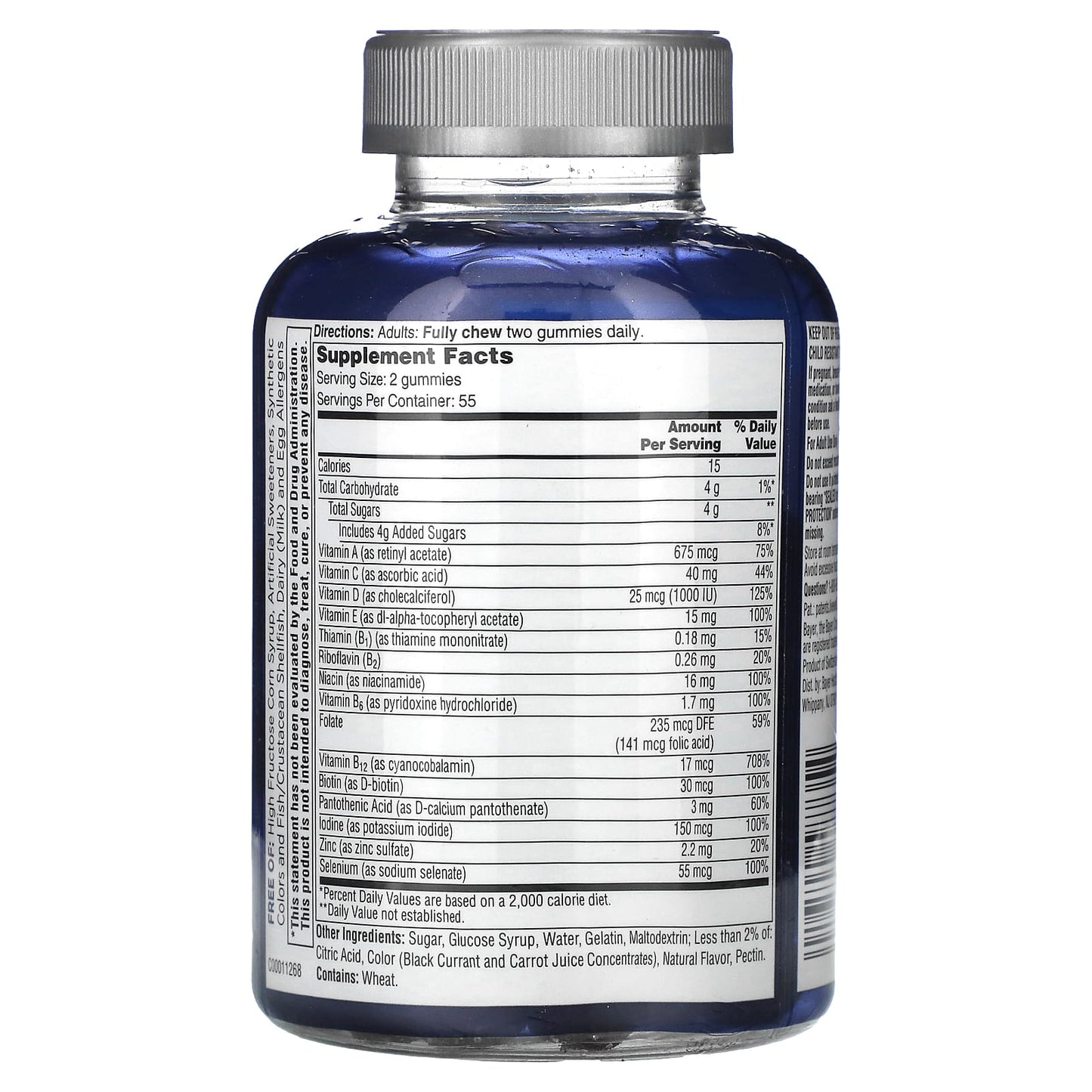 One-A-Day, Men's, 50+, Advanced Multivitamin, 110 Gummies - Image 2