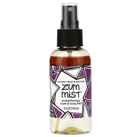 ZUM, Zum Mist, Aromatherapy Room & Body Mist, Lavender-Lemon & Patchouli, 4 fl oz (118 ml) - Image 1