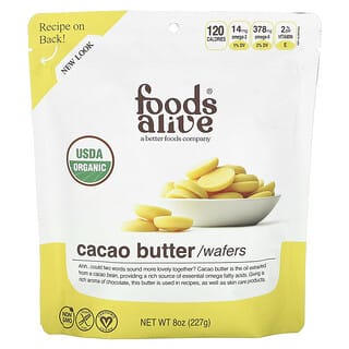USDA Organic Cacao Butter Wafers for Skin & Recipes