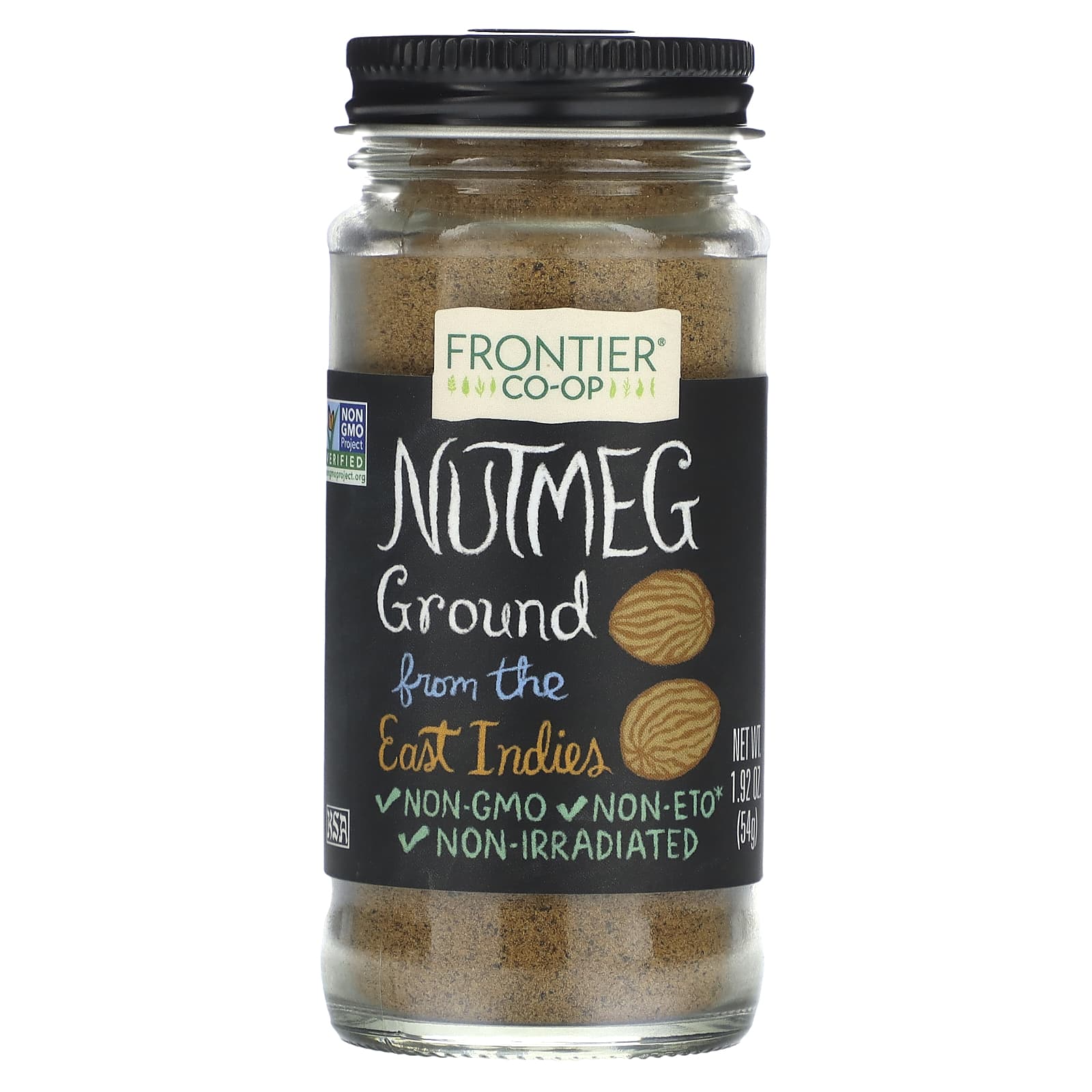 Ground Nutmeg by Frontier Co-op, Non-GMO, Kosher, 1.92 oz - Image 1