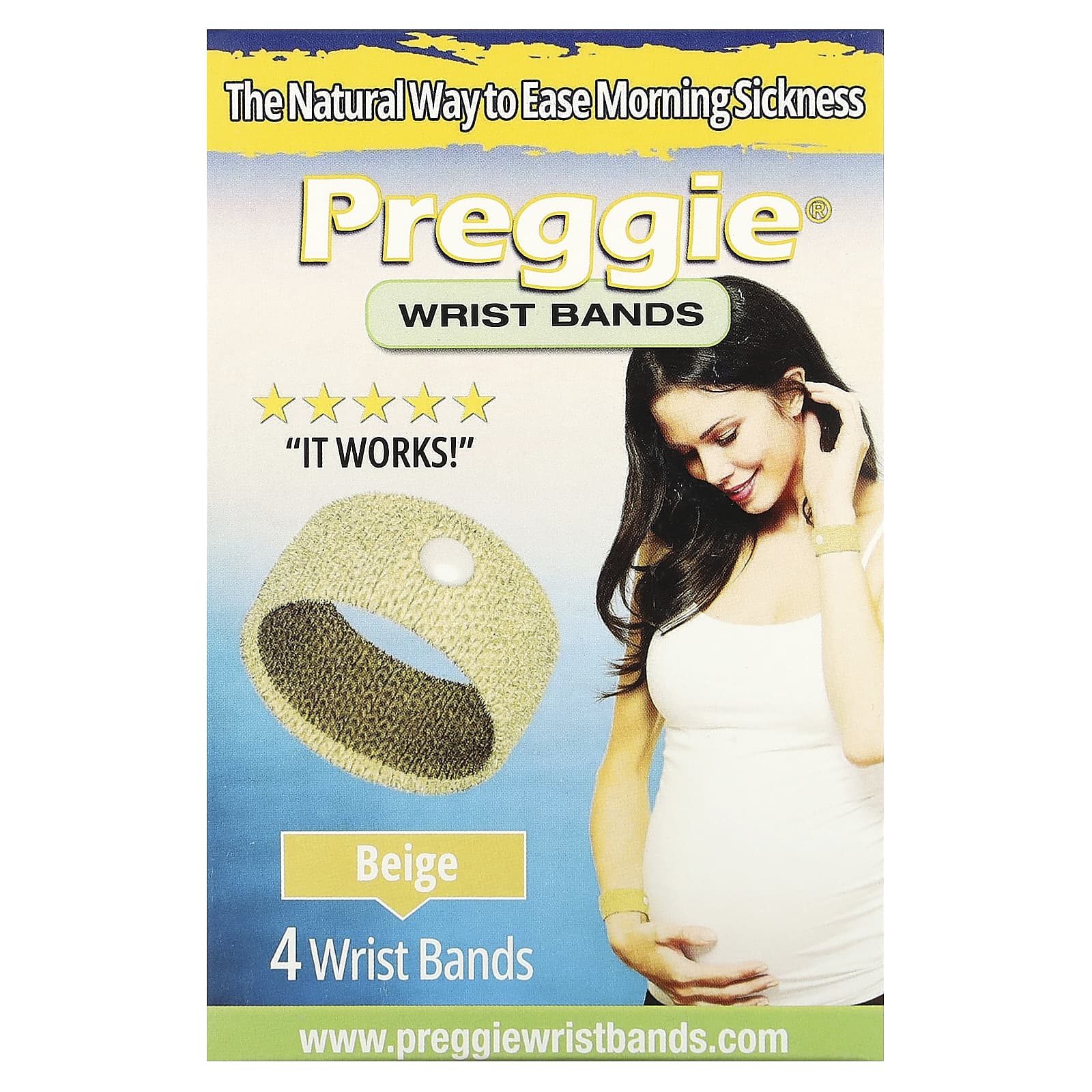 Preggie, Wrist Bands, Beige, 4 Wrist Bands - Image 1