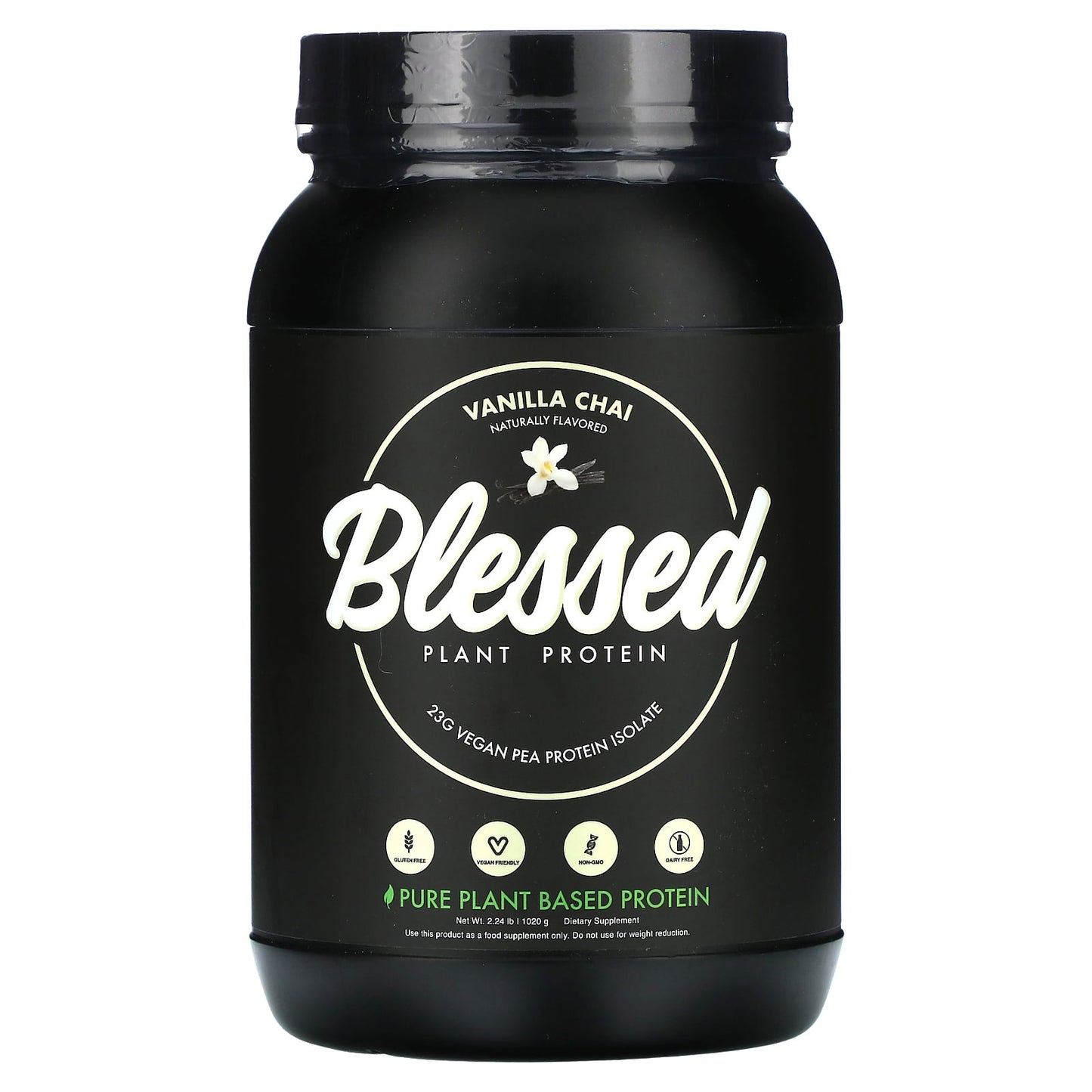 Premium Vanilla Chai Plant-Based Protein by Blessed - 2.24 lbs - Image 1