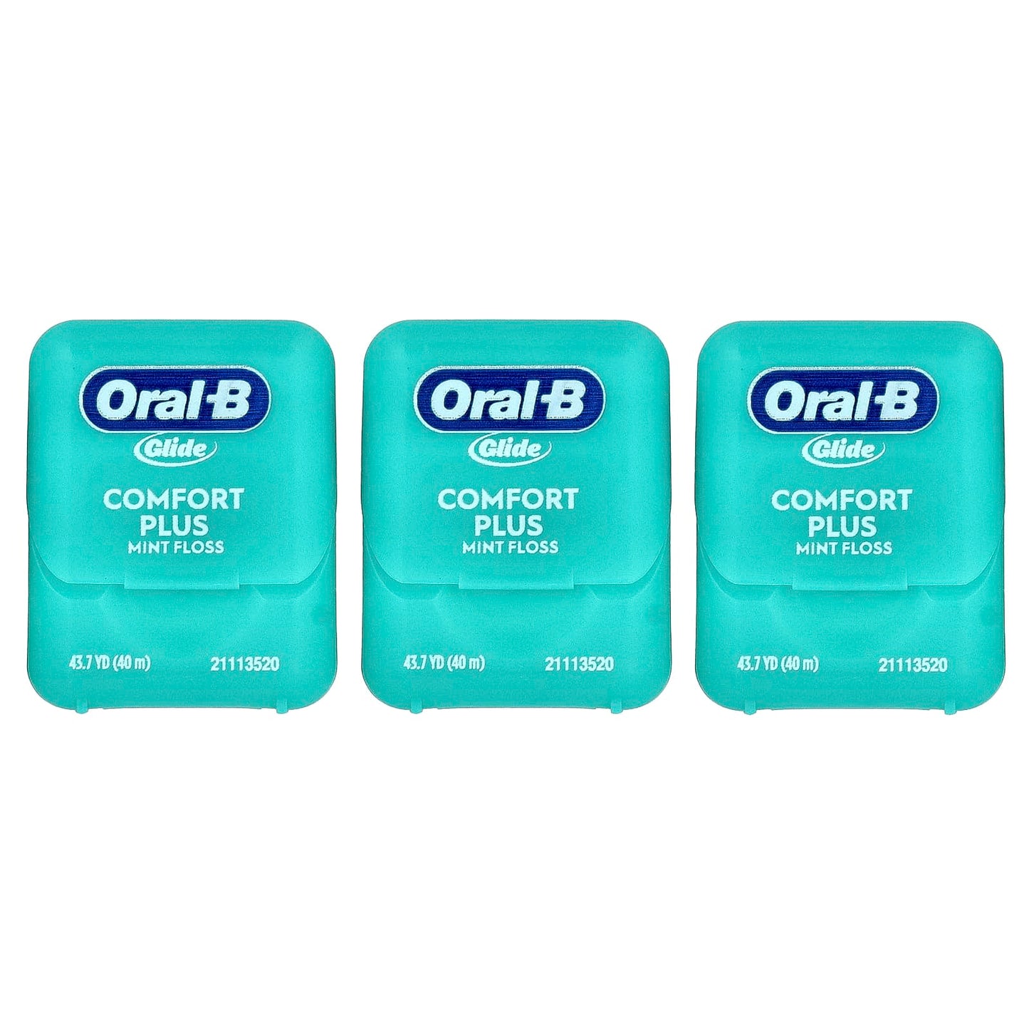 Oral-B, Glide, Comfort Plus Floss, Mint, 3 Pack, 43.7 yd (40 m) Each - Image 1
