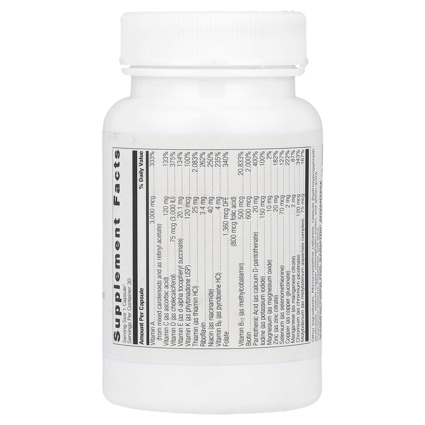 Bariatric Multivitamin for Gastric Sleeve and Bypass Patients - 30 Capsules - Image 2
