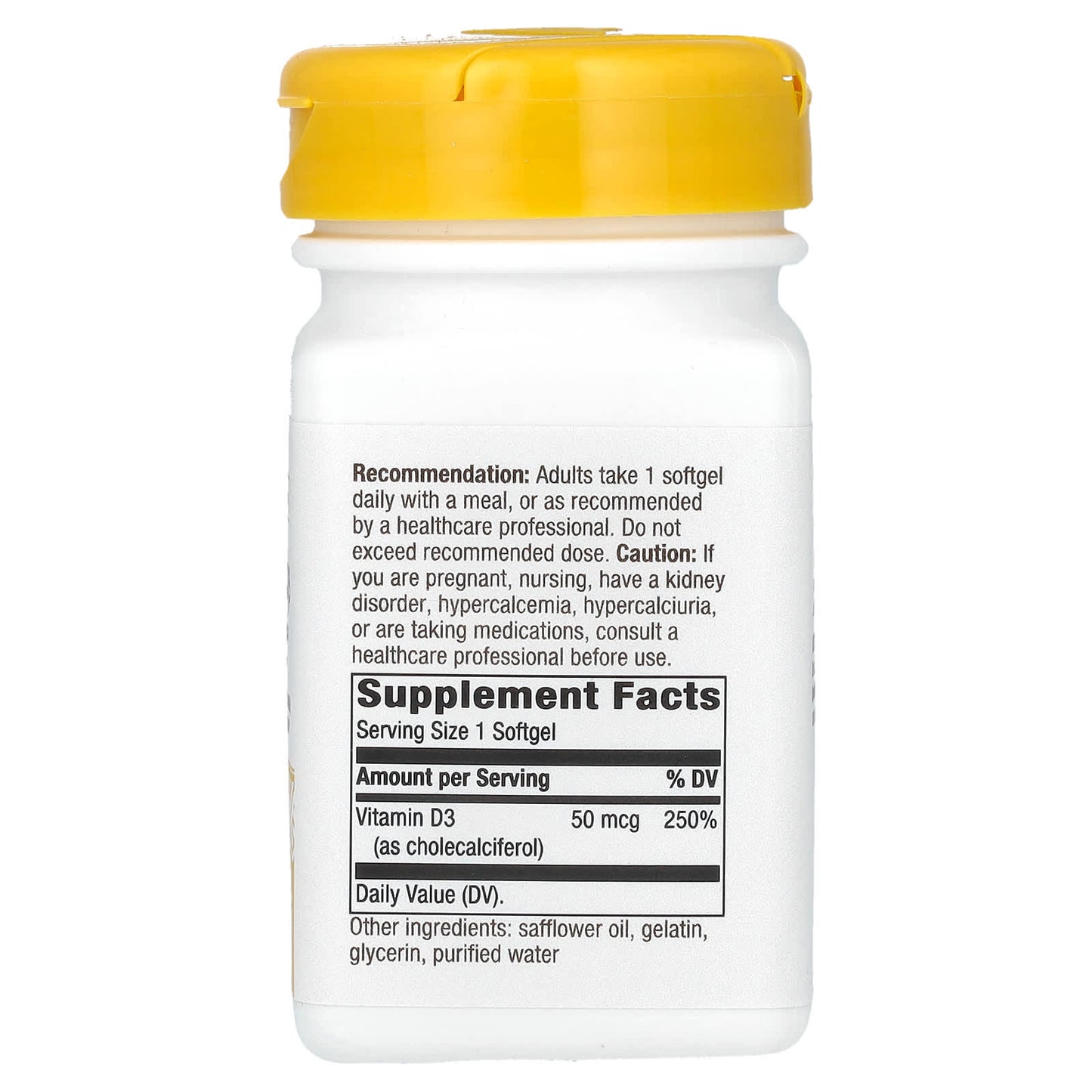 Nature's Way, Vitamin D3, Extra Strength, 50 mcg (2,000 IU), 120 Softgels - Image 2