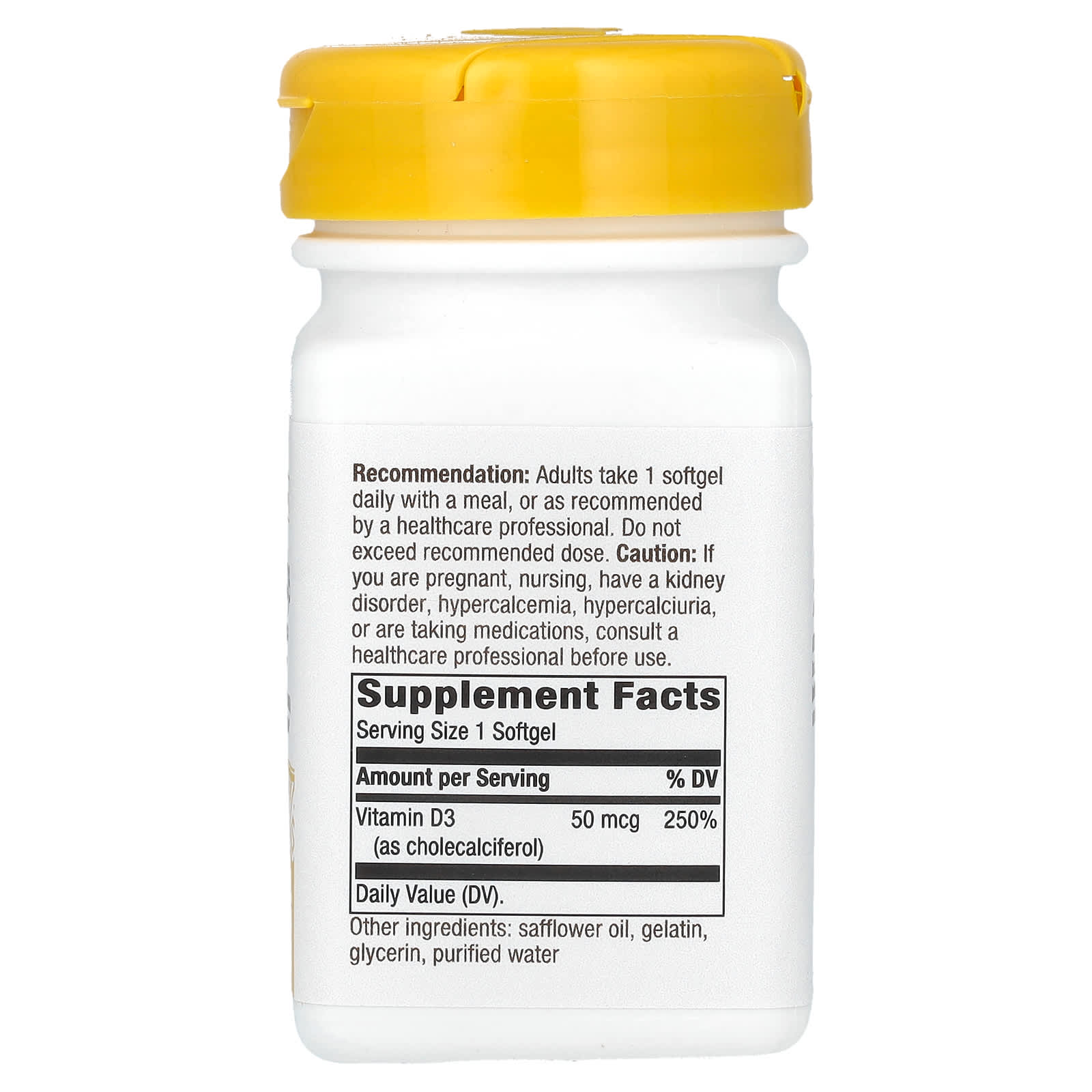 Nature's Way, Vitamin D3, Extra Strength, 50 mcg (2,000 IU), 120 Softgels - Image 2