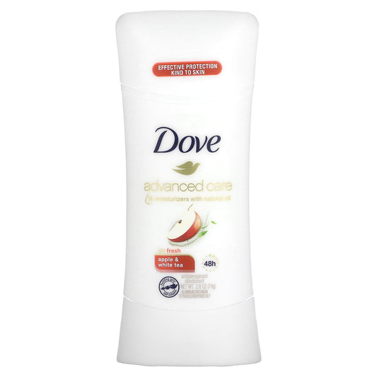 Dove Advanced Care Go Fresh Antiperspirant Deodorant, Apple & White Tea, 2.6 oz - Image 1