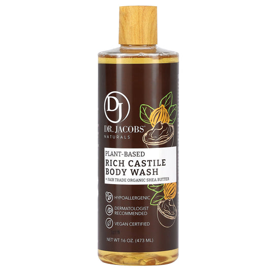 Natural Plant-Based Castile Body Wash with Shea Butter - Dr. Jacobs Naturals - Image 1
