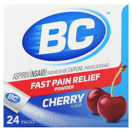 BC Fast Pain Relief Powder, 24 Packs, Cherry - Image 1