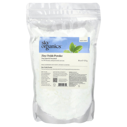 Sky Organics, Zinc Oxide Powder, 16 oz (454 g) - Image 1