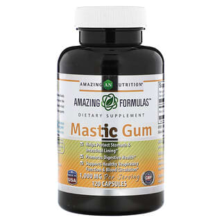 Mastic Gum Capsules for Digestive Health - 120 Capsules, 500mg Per Capsule