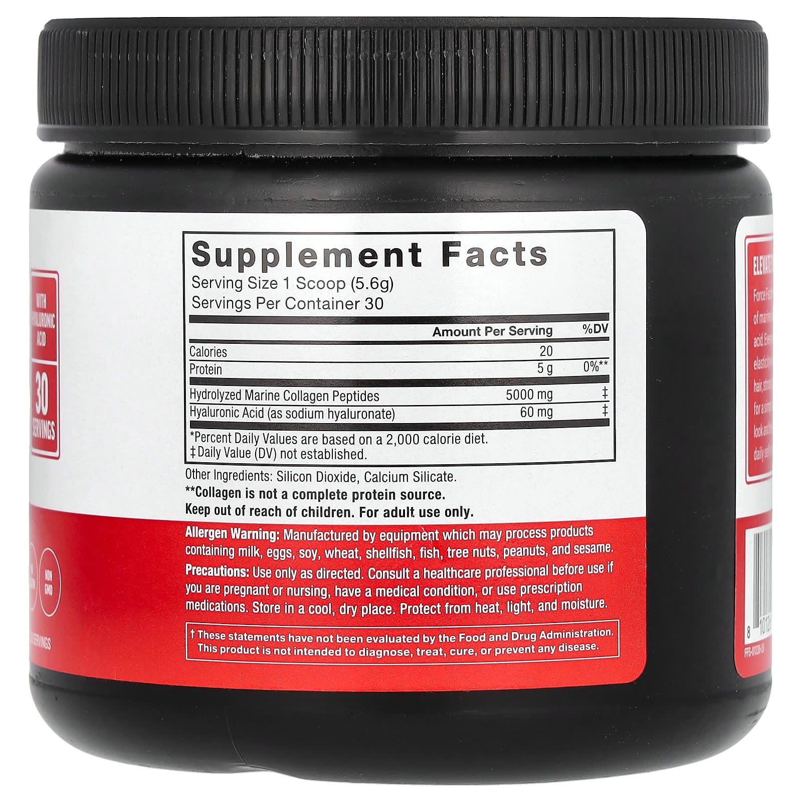 Marine Collagen Powder by Force Factor - Unflavored, 5.93 oz - Image 2