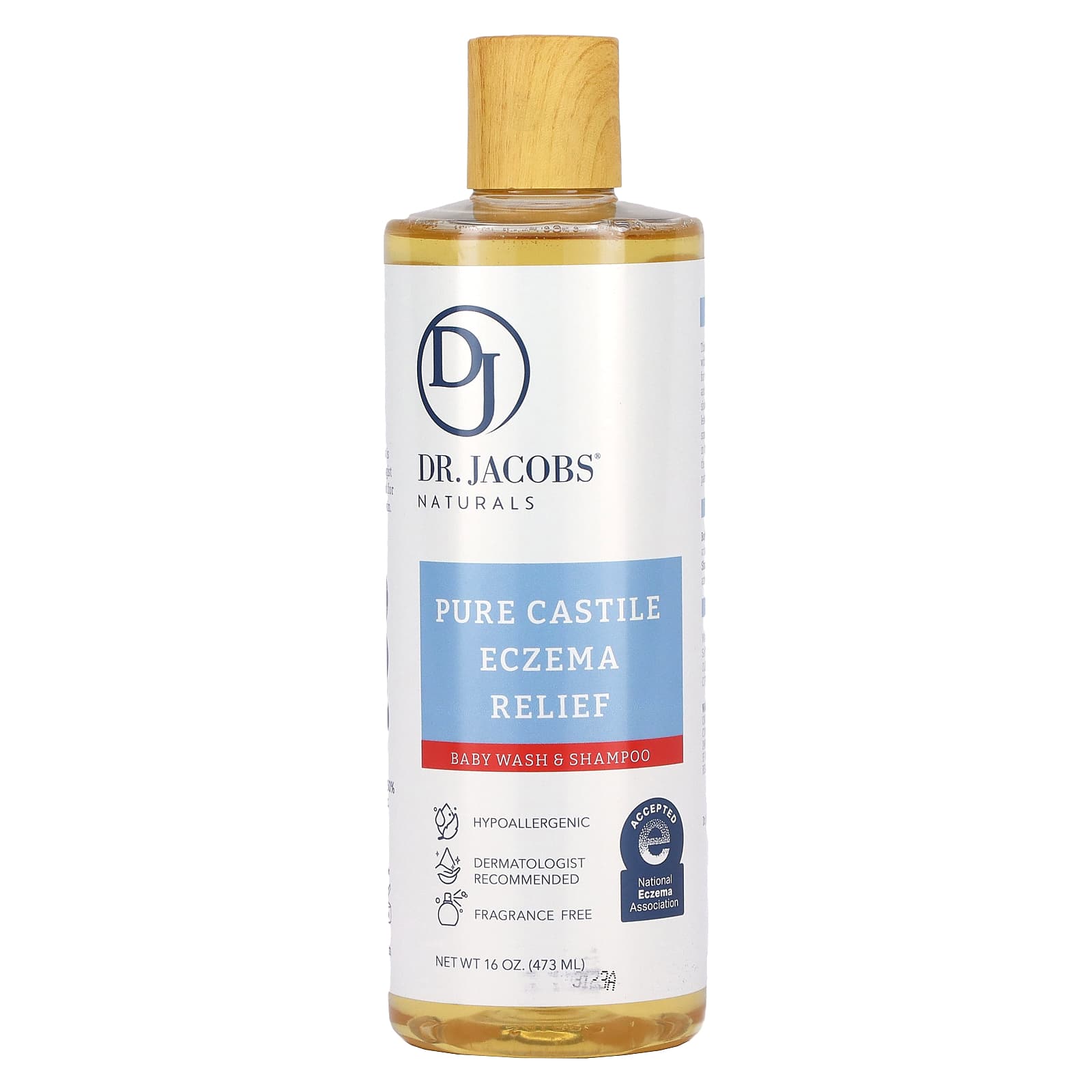 Dr. Jacobs Naturals Castile Soap for Eczema Relief, Body Wash & Shampoo - Image 1