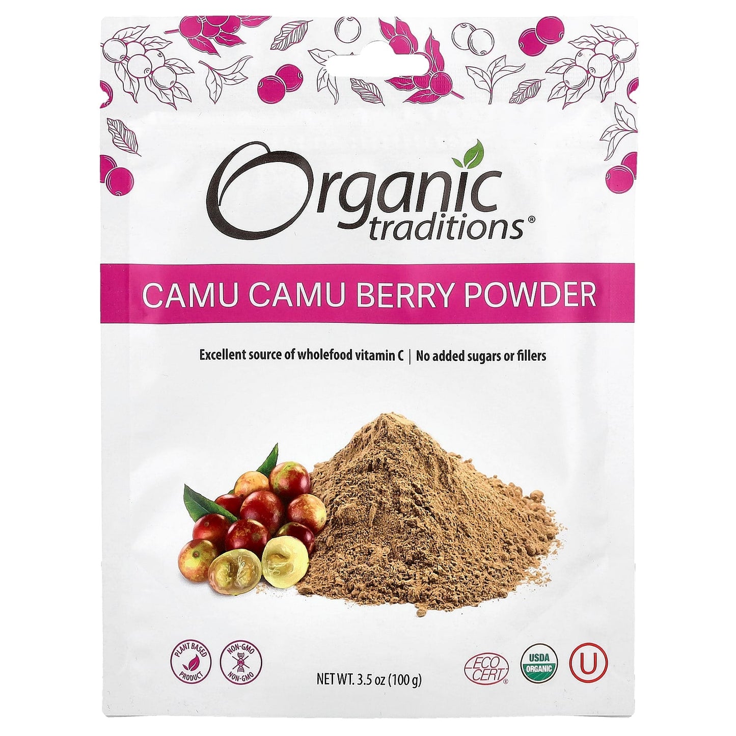 Organic Traditions, Camu Camu Berry Powder,  3.5 oz (100 g) - Image 1