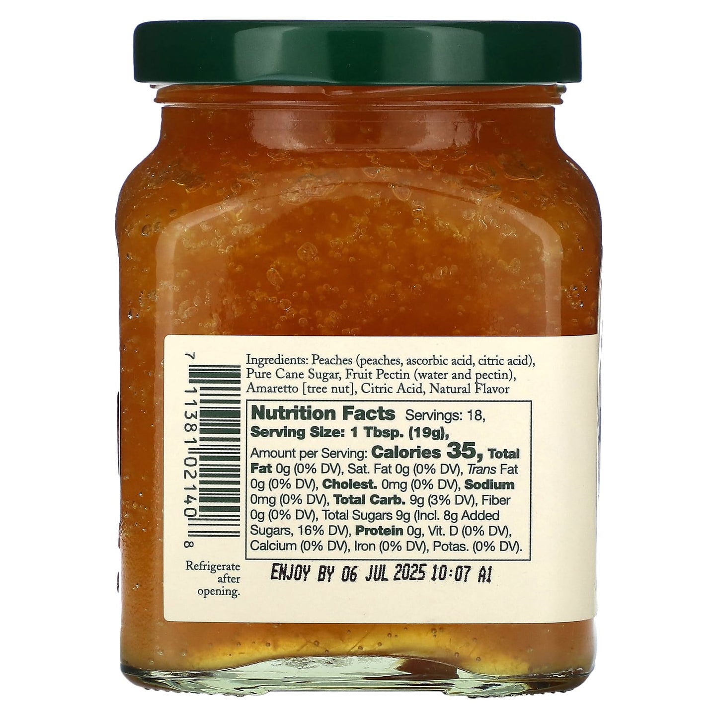 Stonewall Kitchen, Peach Amaretto Jam, 12.25 oz (347 g) - Image 2
