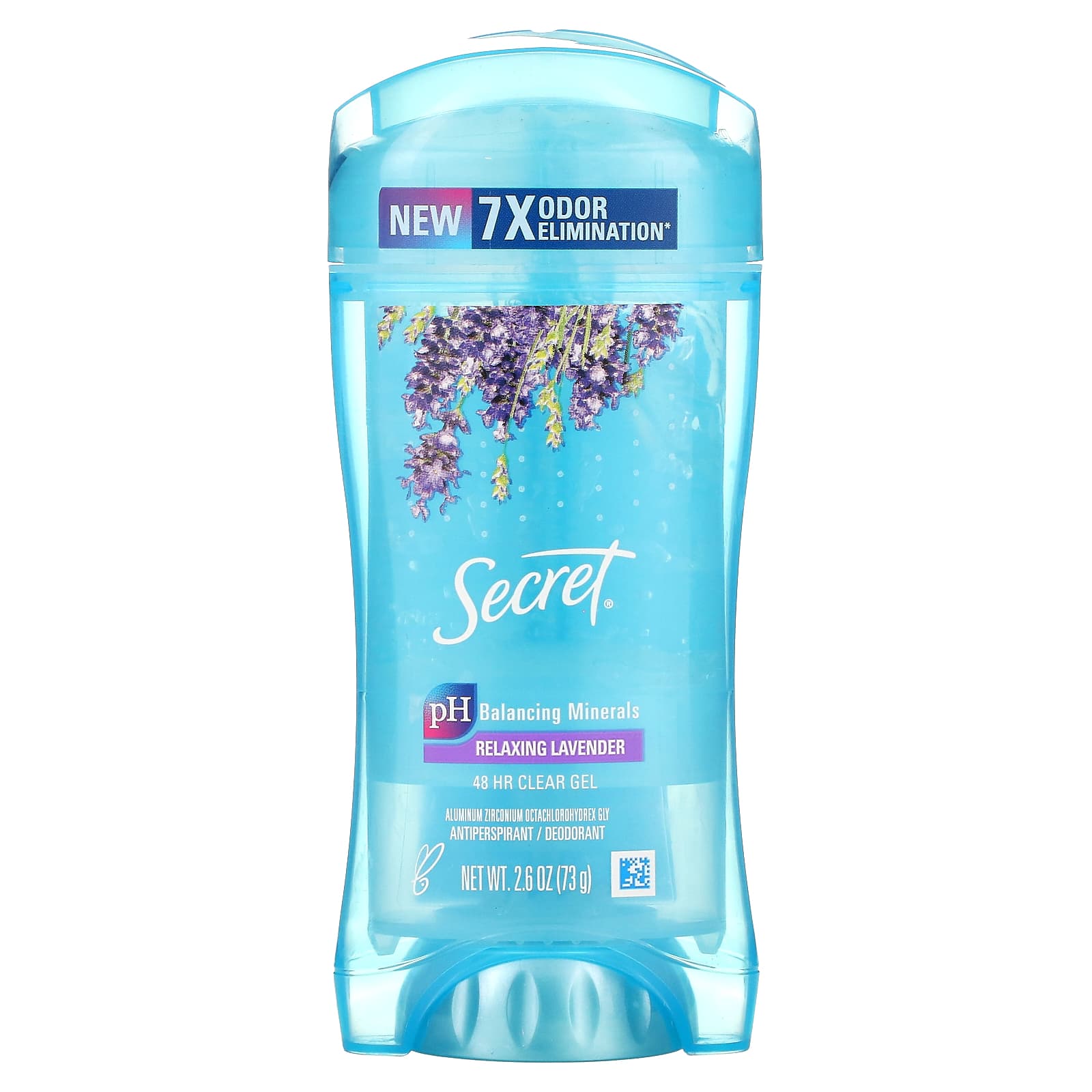 Secret, 48 Hour Clear Gel Antiperspirant/Deodorant, Relaxing Lavender, 2.6 oz (73 g) - Image 1