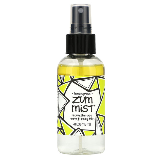 ZUM, Zum Mist, Aromatherapy Room & Body Mist, Lemongrass, 4 fl oz (118 ml) - Image 1