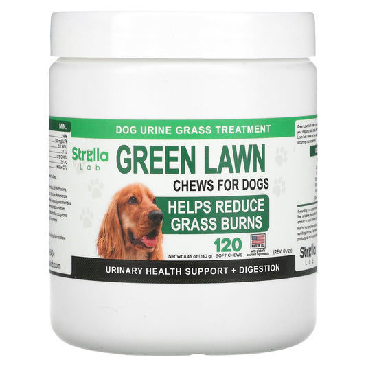 StrellaLab, Green Lawn Chews For Dogs, 120 Soft Chews, 8.46 oz (240 g) - Image 1