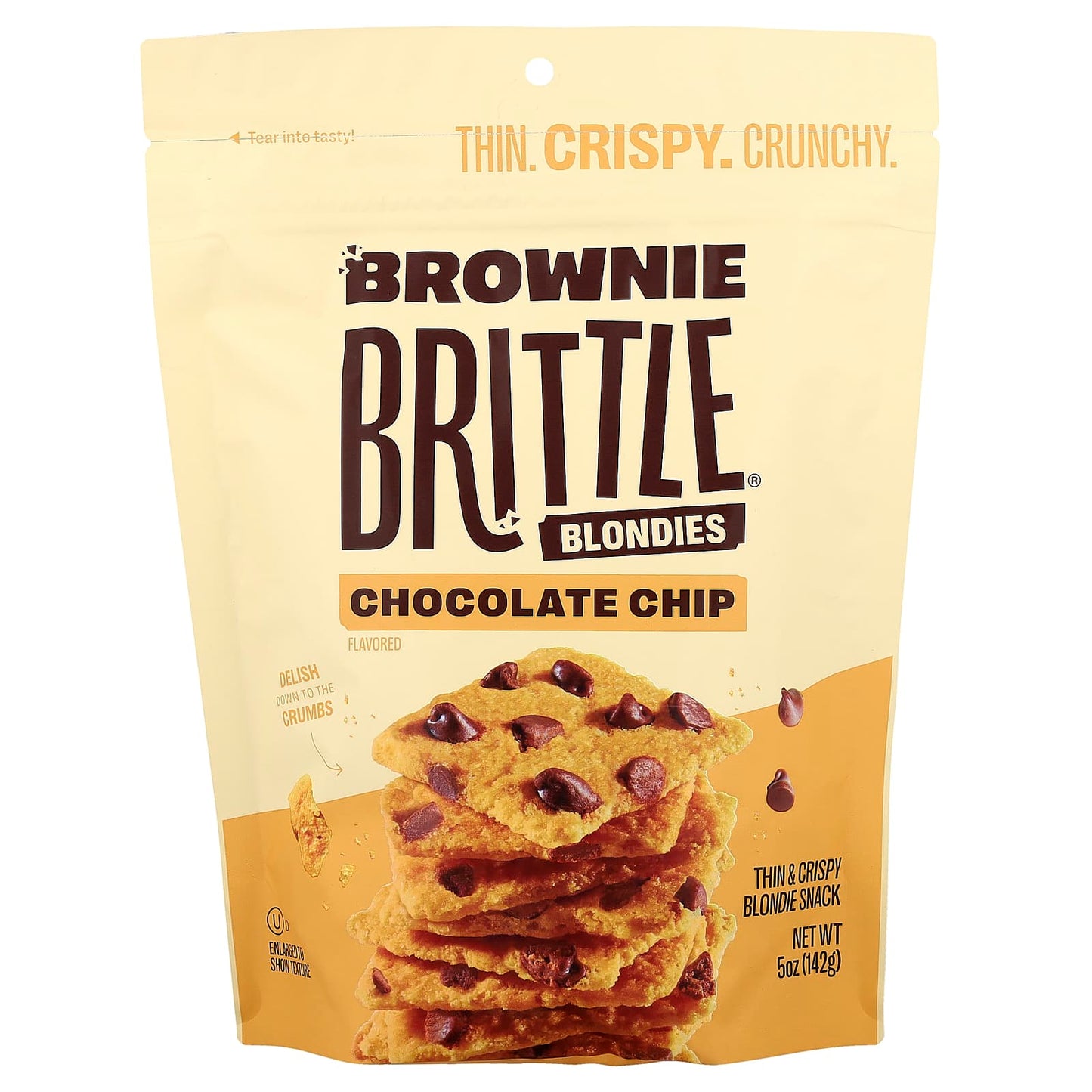 Sheila G's, Brownie Brittle® Blondies, Chocolate Chip, 5 oz (142 g) - Image 1