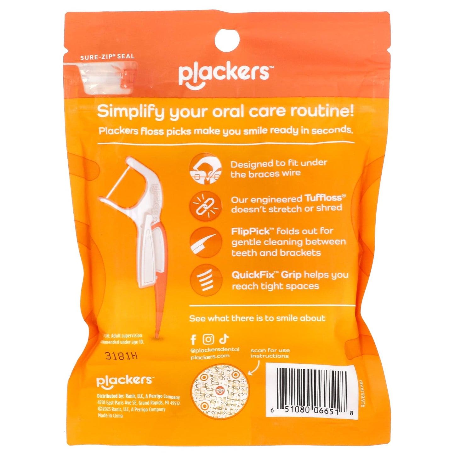 Plackers, Orthopick, Floss Picks, 36 Count - Image 2