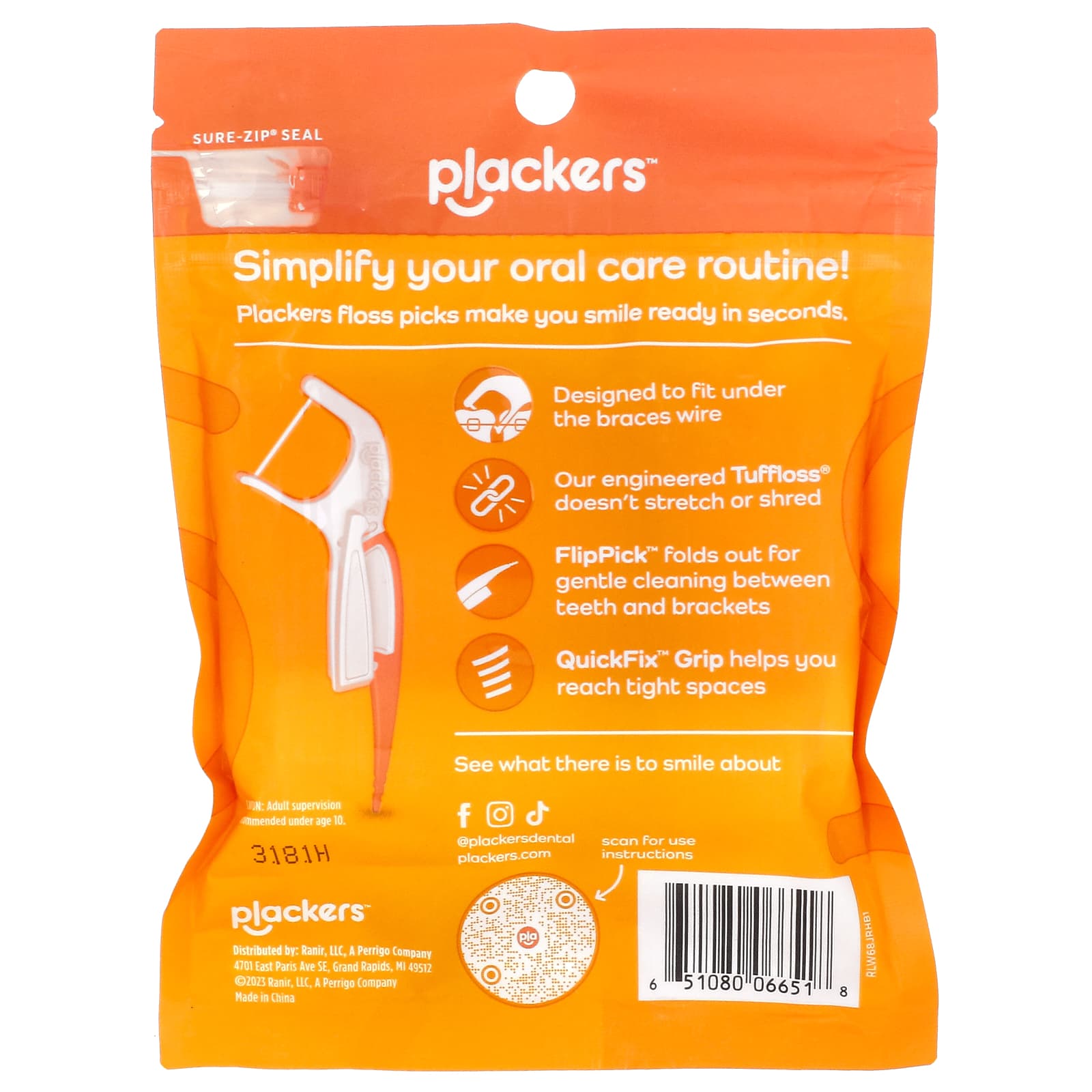Plackers, Orthopick, Floss Picks, 36 Count - Image 2