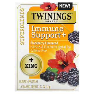 Immune Support Tea by Twinings, Hibiscus & Elderberry, 16 Tea Bags