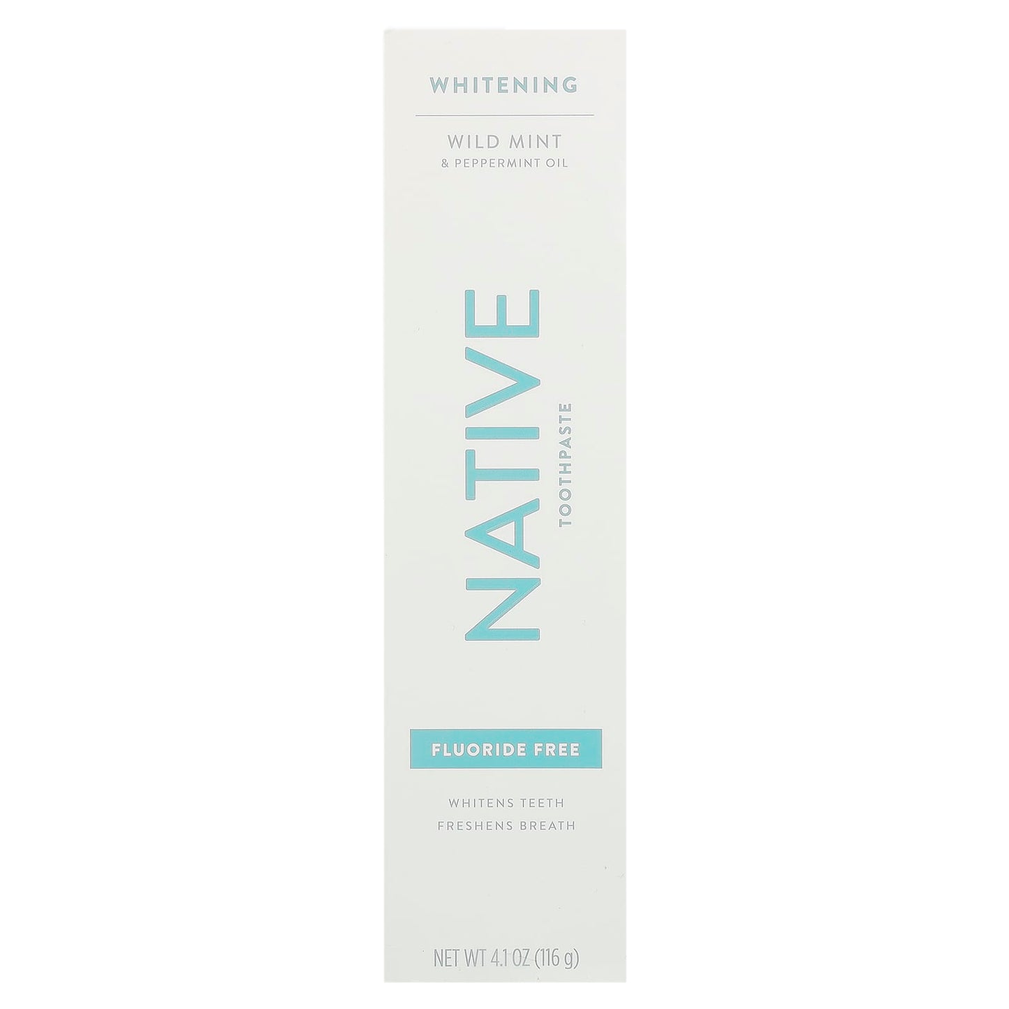 Native, Whitening Fluoride Free Toothpaste, Wild Mint & Peppermint Oil, 4.1 oz (116 g) - Image 2