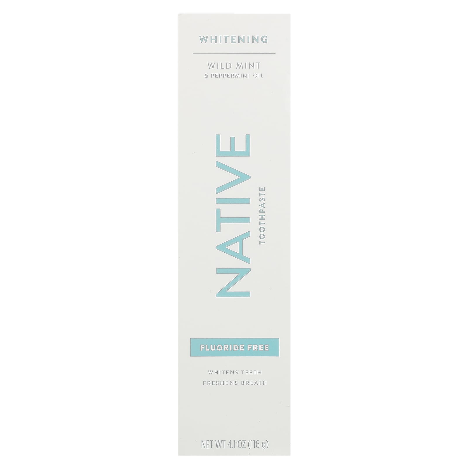 Native, Whitening Fluoride Free Toothpaste, Wild Mint & Peppermint Oil, 4.1 oz (116 g) - Image 2