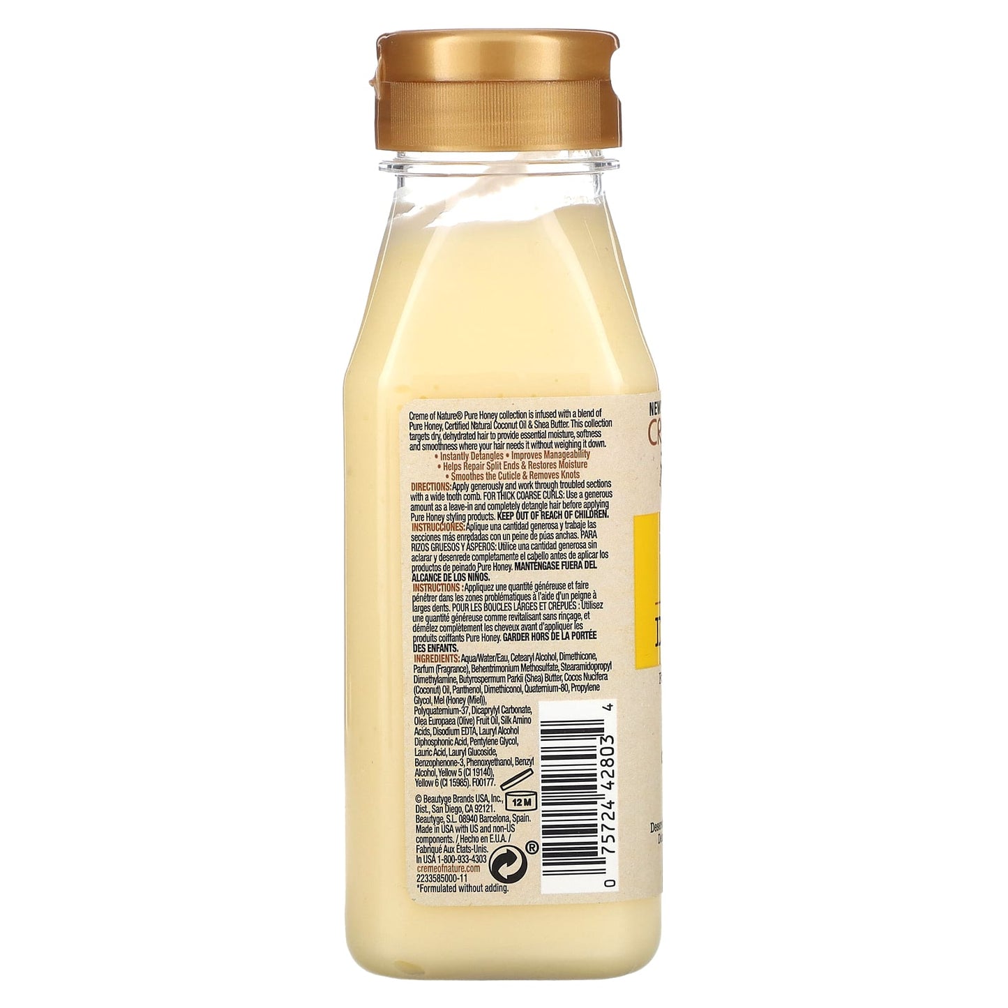 Pure Honey Leave-In Detangler for Dry Hair by Creme of Nature - Image 2