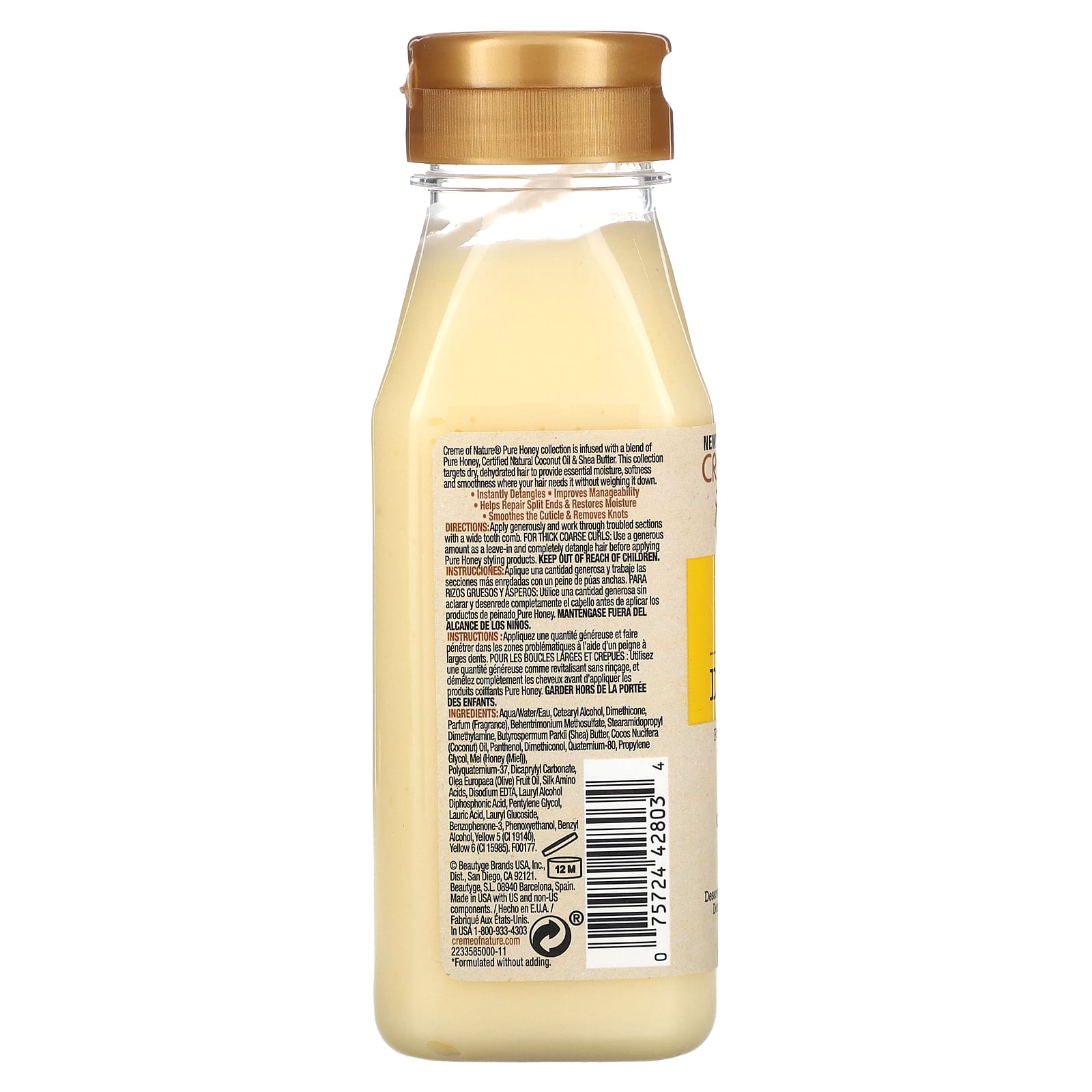 Pure Honey Leave-In Detangler for Dry Hair by Creme of Nature - Image 2