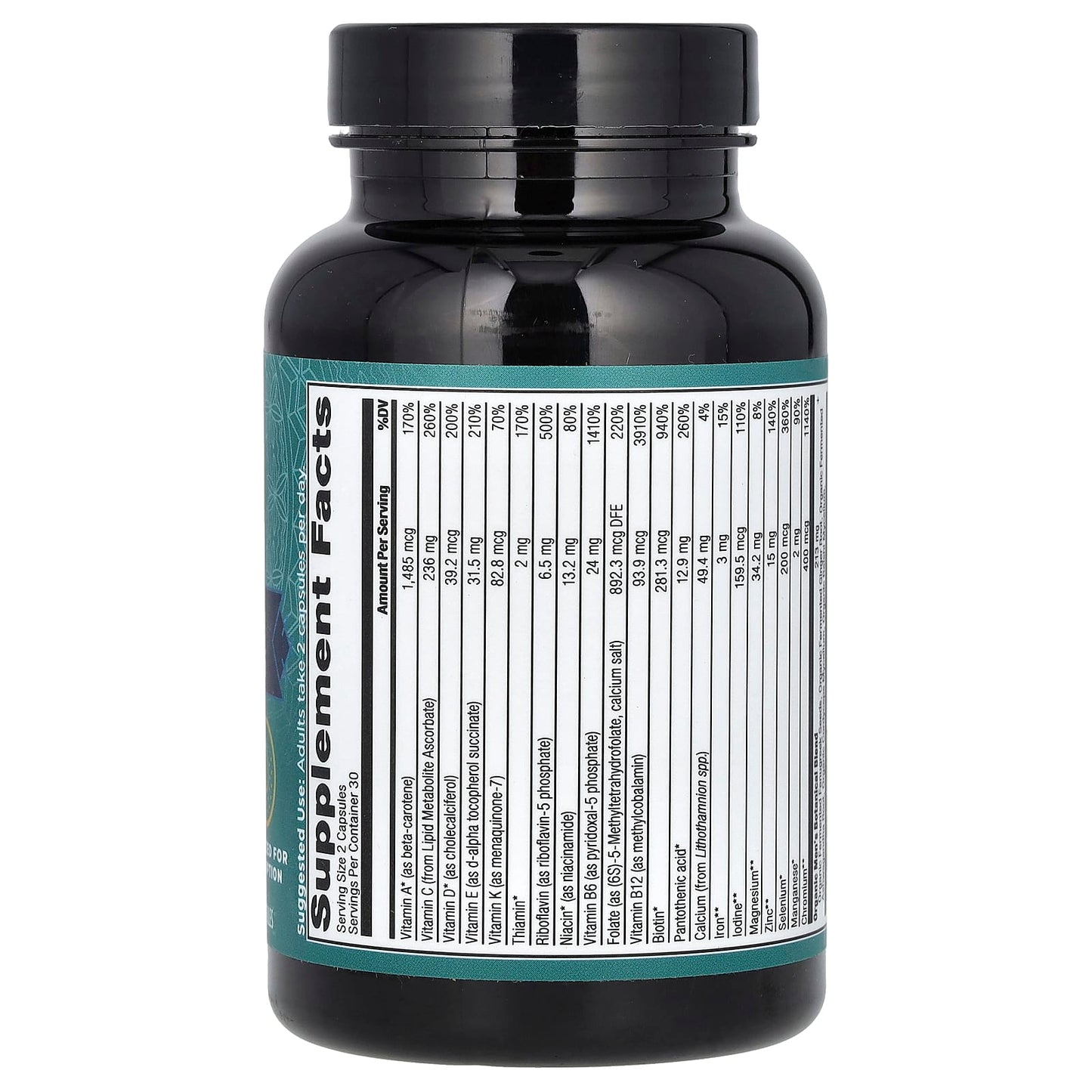 Ancient Nutrition Men's Fermented Multi Vitamins for Optimal Absorption 60 Capsules - Image 2