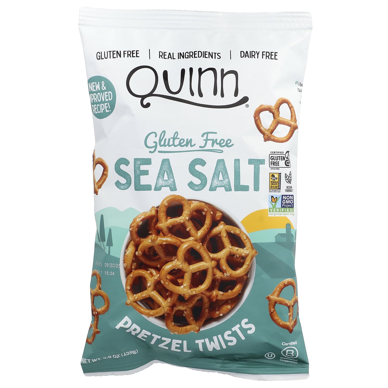 Quinn Snacks, Pretzel Twists, Sea Salt, 5.6 oz (159 g) - Image 1