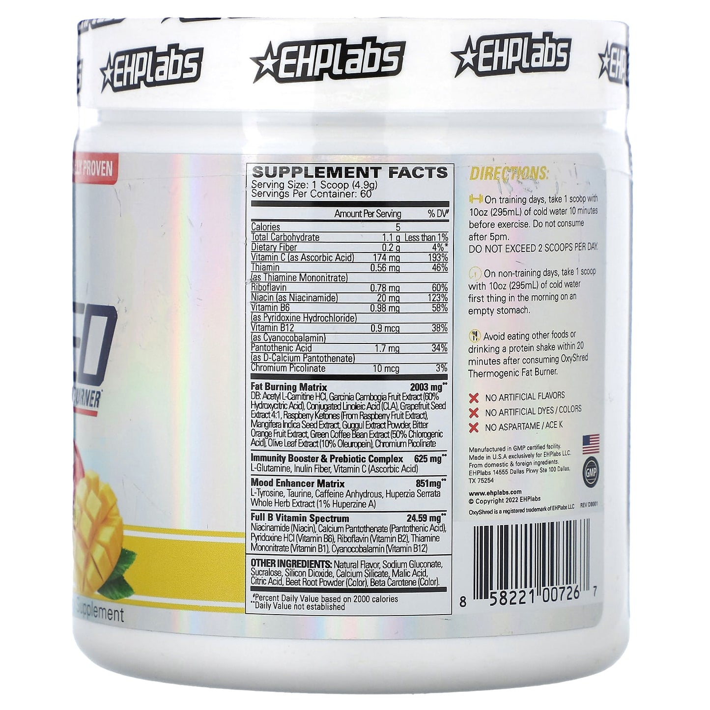 EHPlabs OxyShred Thermogenic Fat Burner for Weight Loss - Image 2