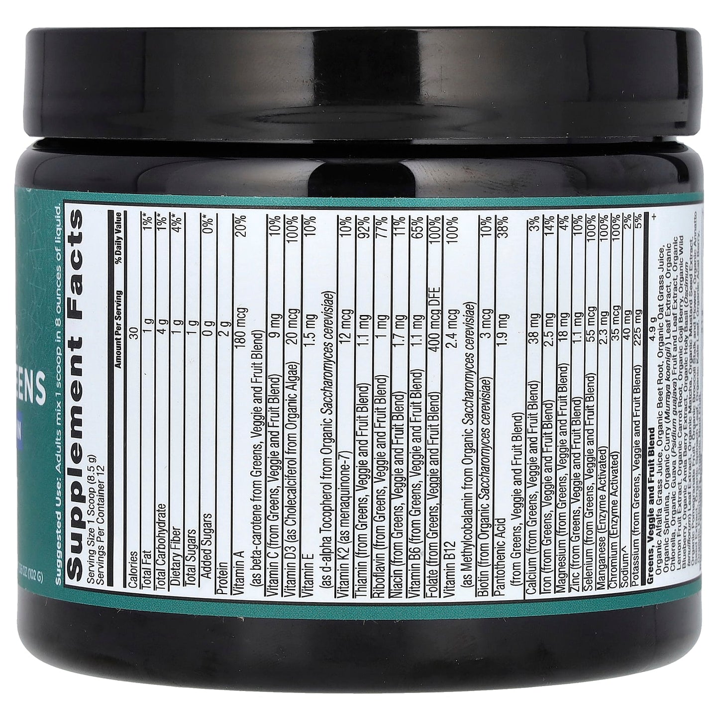 Ancient Nutrition Organic SuperGreens Multivitamin - 25+ Superfoods - Image 2