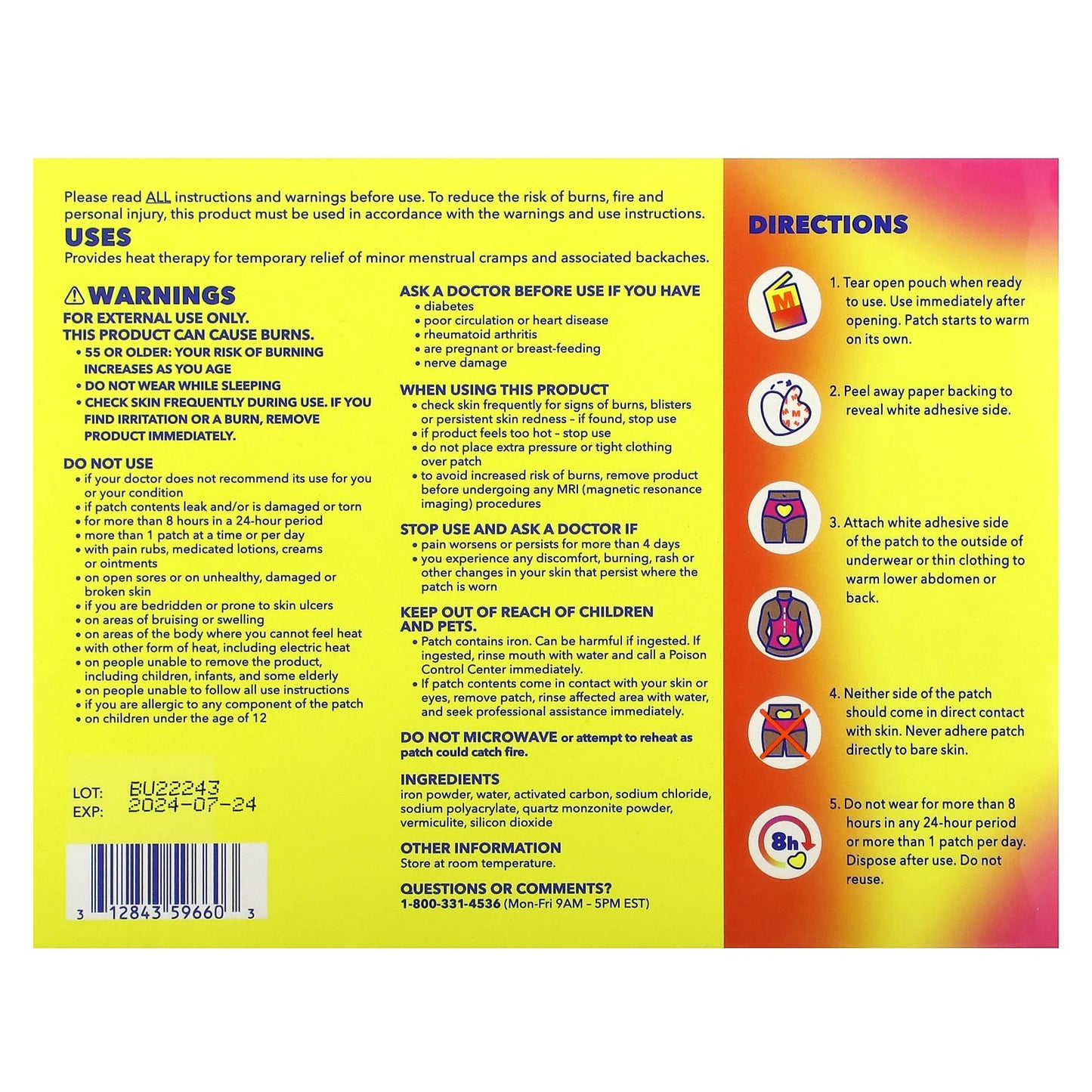 Midol, Heat Vibes, Menstrual Heat Patches, 3 Heat Patches - Image 2