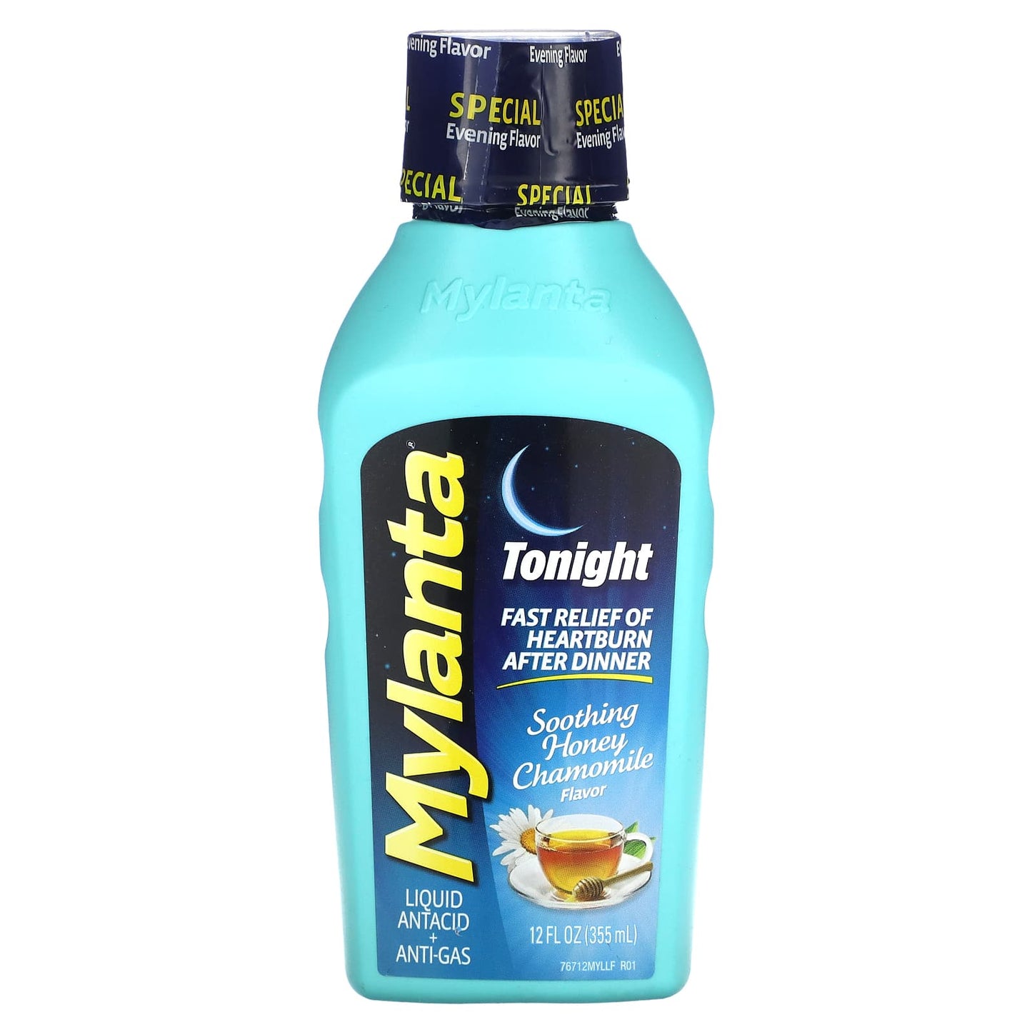 Mylanta, Liquid Antacid + Anti-Gas, Tonight, Soothing Honey Chamomile, 12 fl oz (355 ml) - Image 1