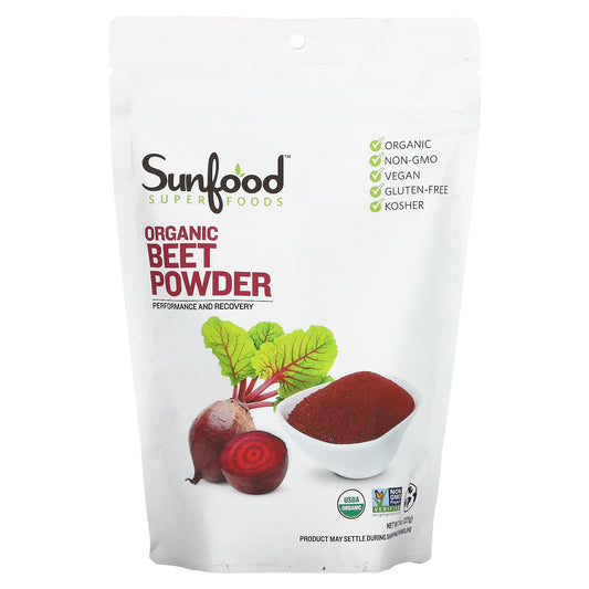 Sunfood, Organic Beet Powder, 8 oz (227 g) - Image 1