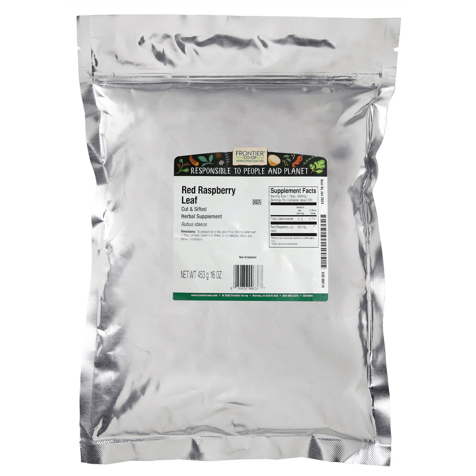 Red Raspberry Leaf Tea by Frontier Co-op, Kosher & Non-Irradiated - Image 2