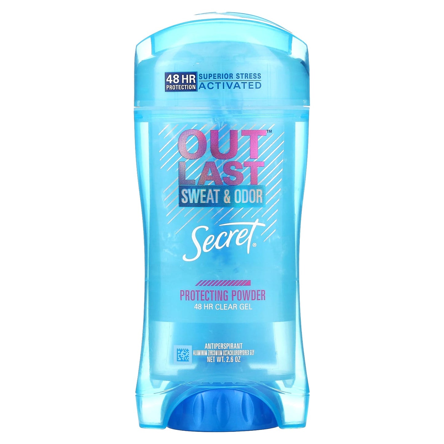Secret, Outlast, 48 Hr Clear Gel Deodorant, Protecting Powder, 2.6 oz (73 g) - Image 1